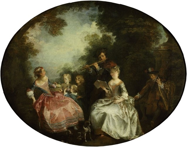 Ланкре Н. Концерт в парке. Франция. Конец 1730-х