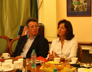 Клод Вивьер (справа), президент Института Геммологии (Париж)