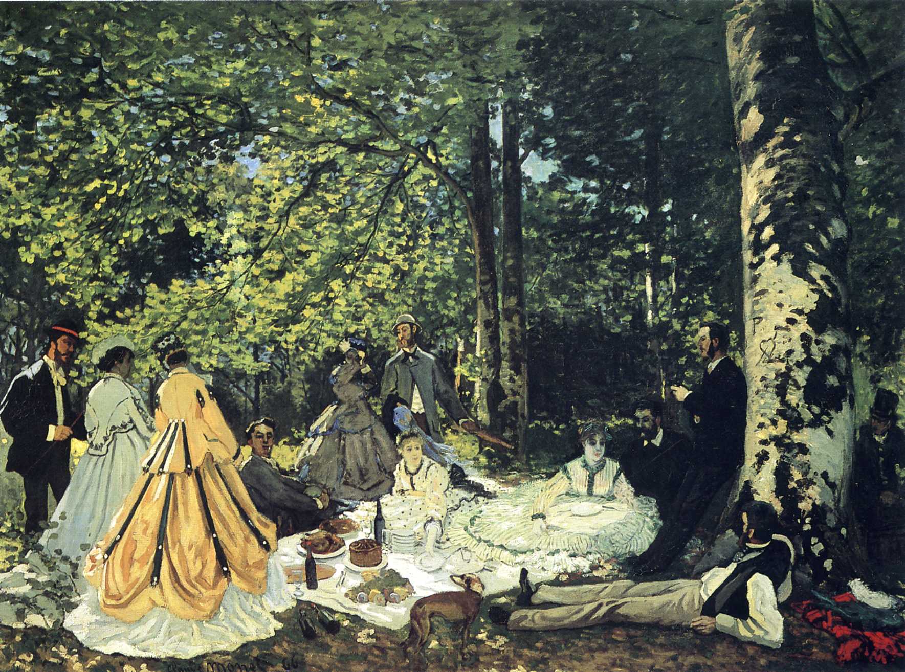 Клод Моне Завтрак на траве. 1866г.