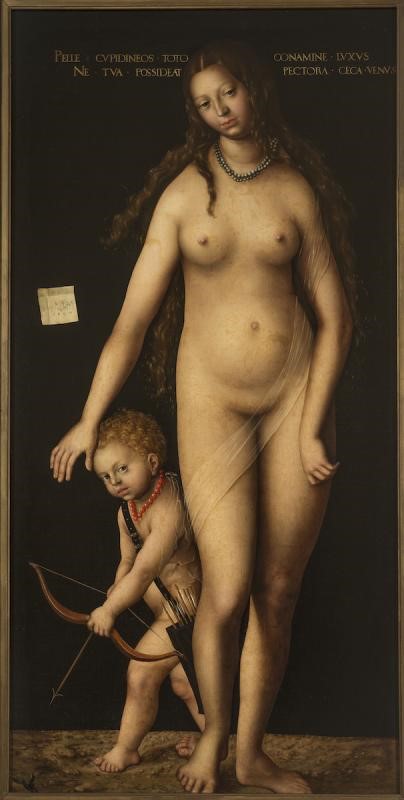Венера и Амур», 1509 Лукас Кранах Старший