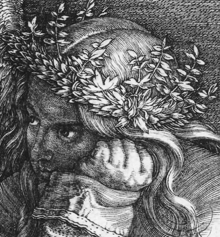 Фрагмент гравюры Альбрехта Дюрера «Меланхолия»