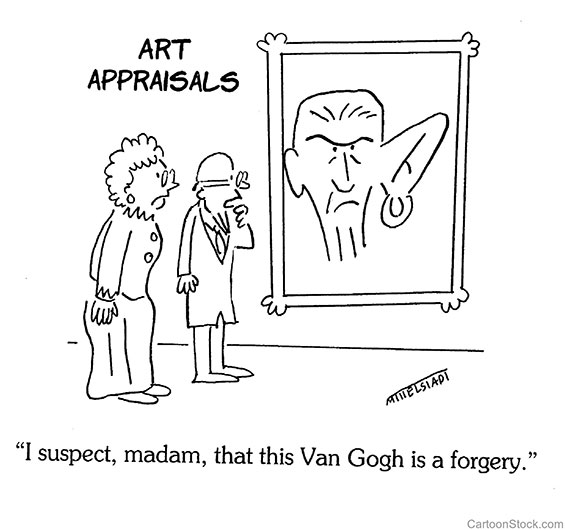 «Я подозреваю, мадам, эта картина Ван Гога - подделка»